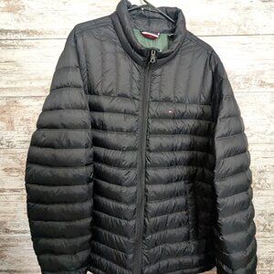 Tommy Hilfiger Men’s Packable Down Puffer Jacket XLT Black Big & Tall